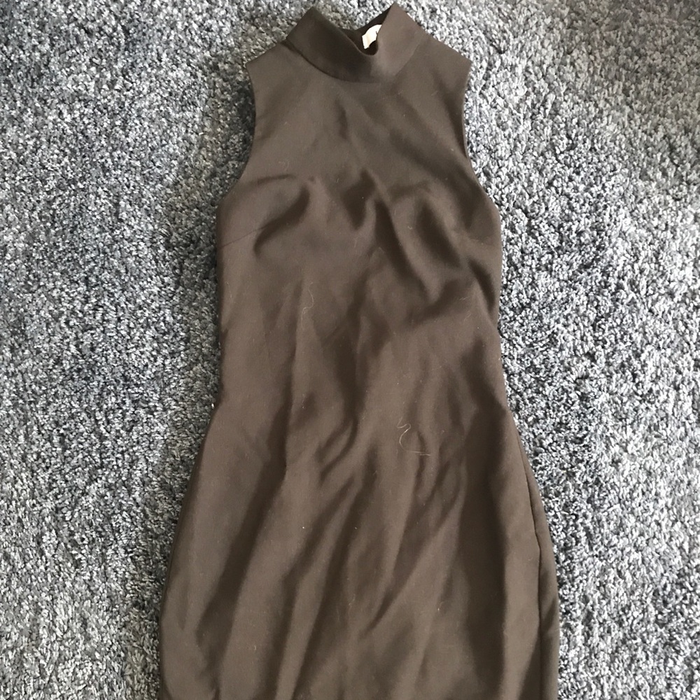 LIKELY BACKLESS BLACK MINI DRESS